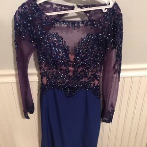 blue homecoming dress